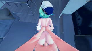 Σακχαρόζη POV sex doggystyle, βόλτες το πουλί σου καουμπόισσα μέχρι να έρθει creampied.