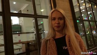 GERMAN SCOUT - Teen Arteya for money hard fucking and sucking