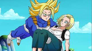 Android 18 knullet av Trestammer